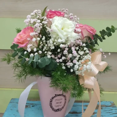 Корзинка с цветами 3